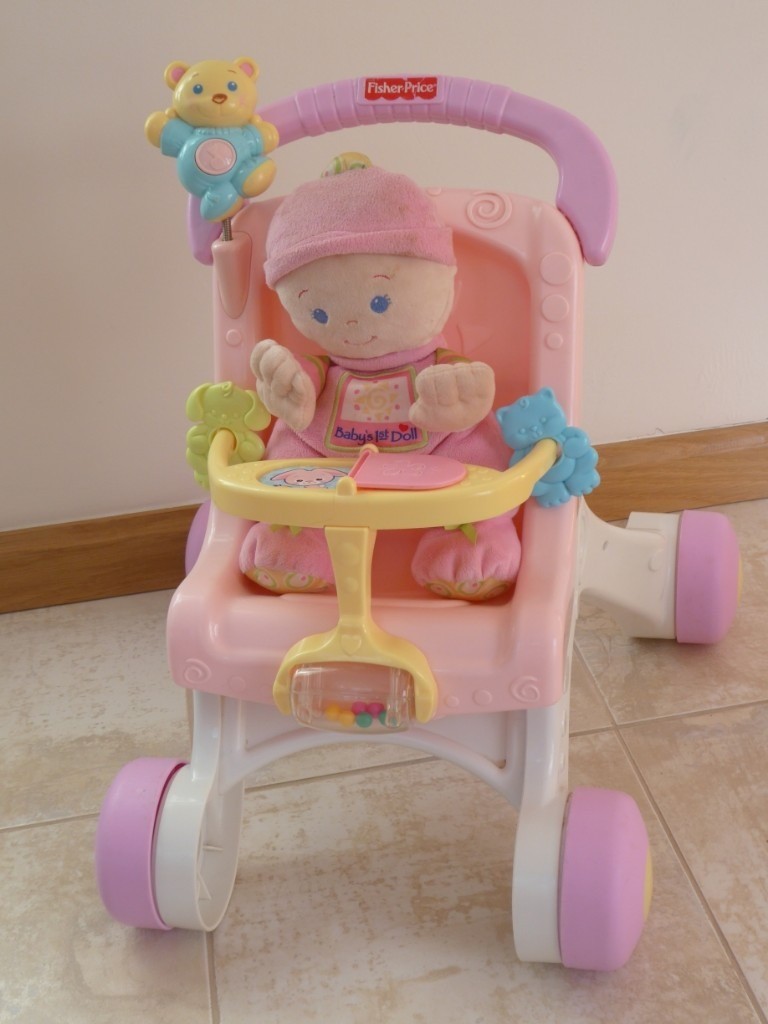 baby walker with doll